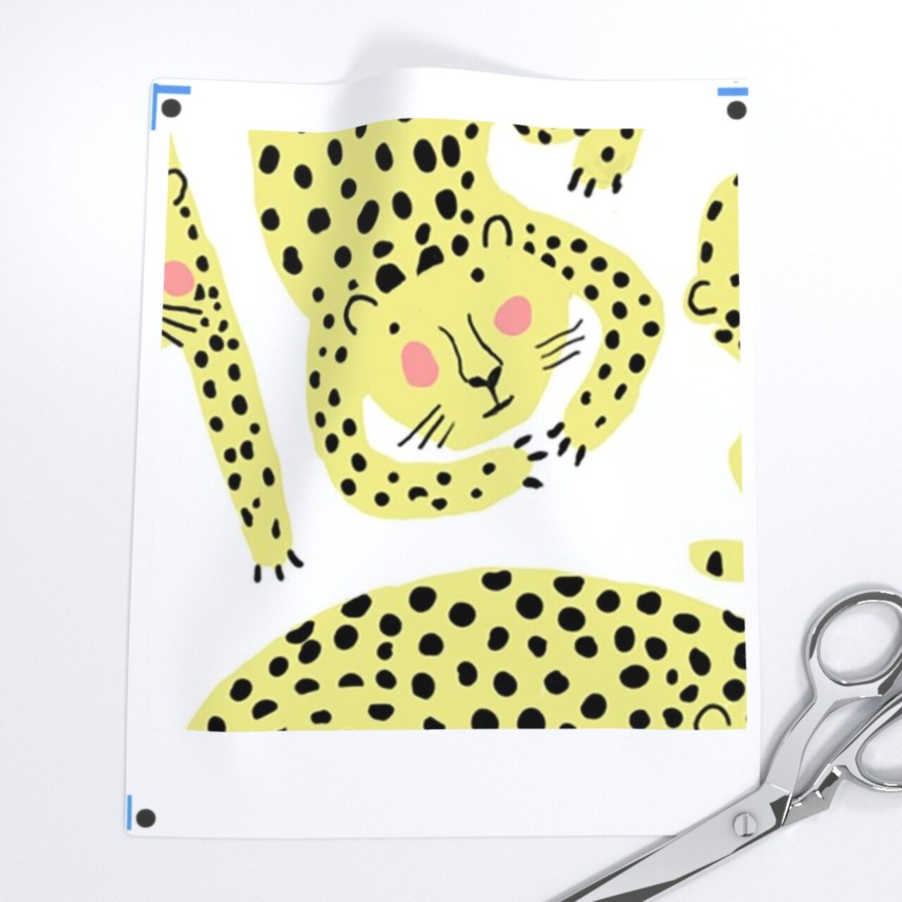 Animal Print Cheetah Leopard Jaguar Jungle Cute Kids Room Cats Tropical Safari Custom Printed Fabric by Spoonflower Various Fabrics by the Yard or Fat Quarter